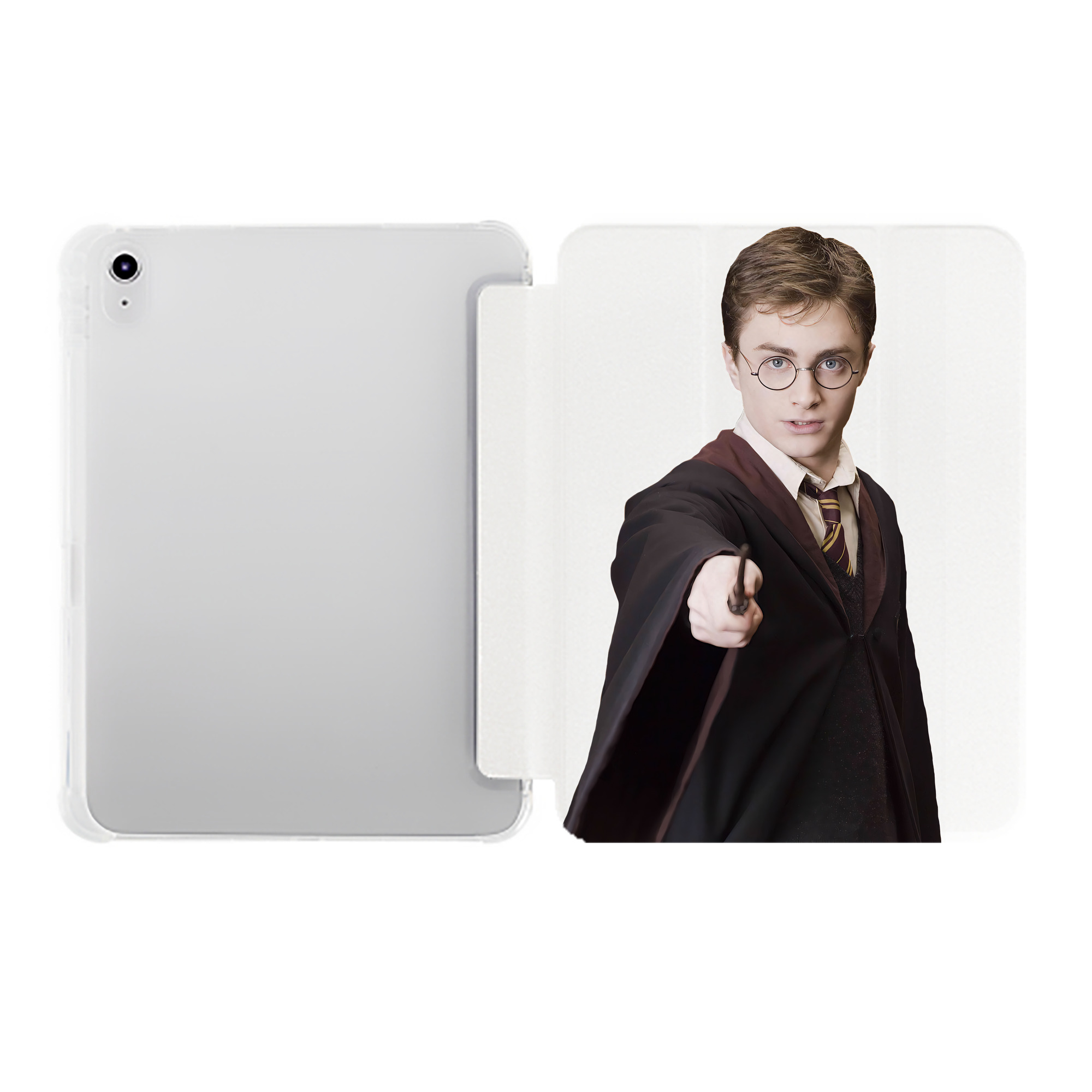 （画像用） Harry Potter ハリー・ポッターシリーズ IPad ケース ペン収納付き 三つ折りスタンド PUレザー×シリコン 対応機種9.5/10.5/10.9インチ